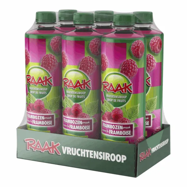 Raak Vruchtensiroop Framboos (6x 750ml)