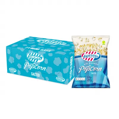 Jimmy's Popcorn Zout Mini Bag (21x 17gr)