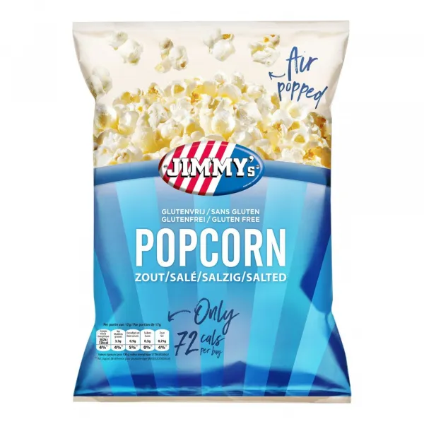 Jimmy's Popcorn Zout Mini Bag (21x 17gr)