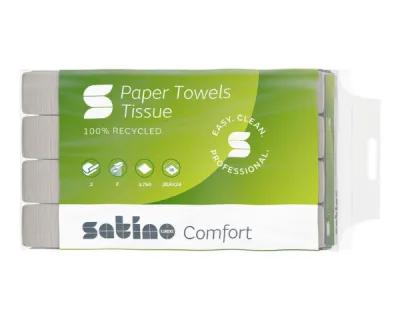 Satino PT2 Handdoekenpapier 2-laags 20.6×24 cm (3750 stuks)