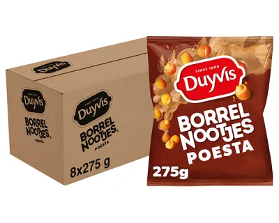 Duyvis Borrelnootjes Poesta (8x 275gr)