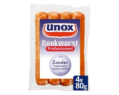 Unox Rookworst Professioneel (48x 80gr)