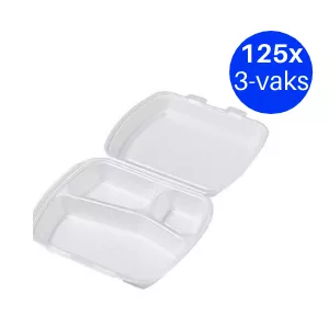 Menübox 3 Fächer weiß A125