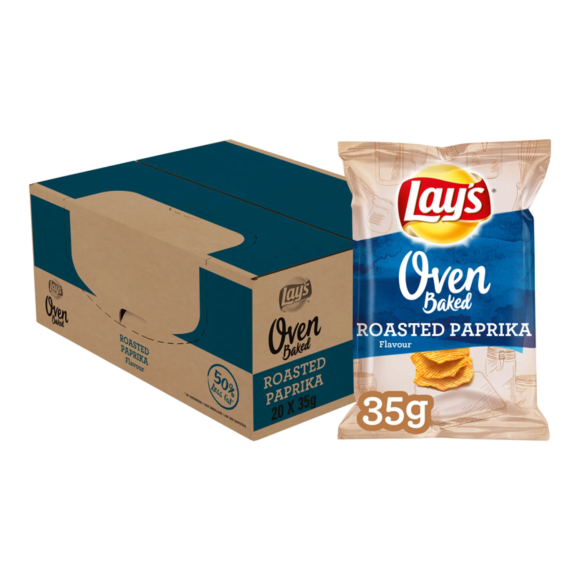 Lay's Oven Baked Paprika Chips (20x35gr)