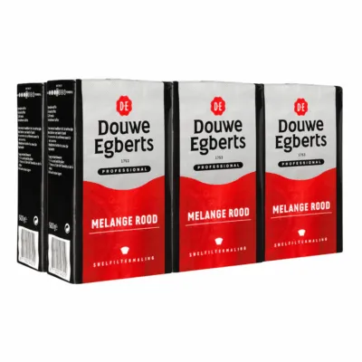 Douwe Egberts Melange Rood Snelfilter (6x 500gr)