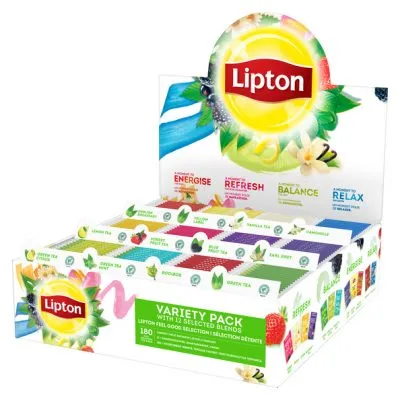 Lipton Feel Good Selection Thee Variety Pack assortimentsdoos (180 stuks)