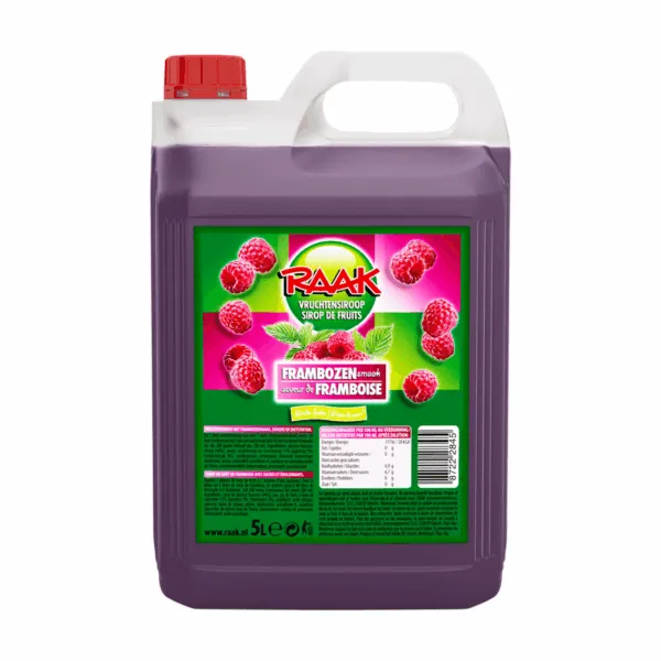Raak Vruchtensiroop Framboos (5 liter)