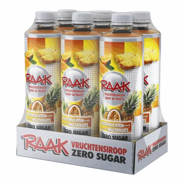 Raak Vruchtensiroop Multivruchten Zero (6x 750ml)