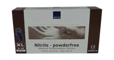 Gant nitrile bleu non poudré x-large
