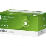 Satino comfort handdoekje Z-vw 25x23cm 2 laags helder wit (3200 stuks)