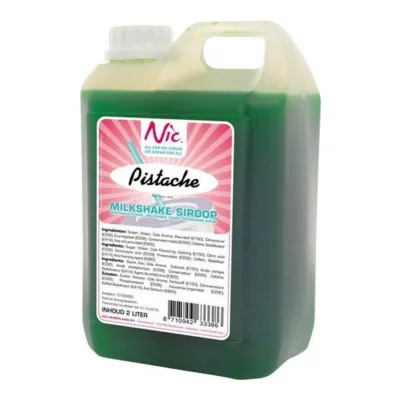 Nic Milkshakesiroop Pistache (2 liter)