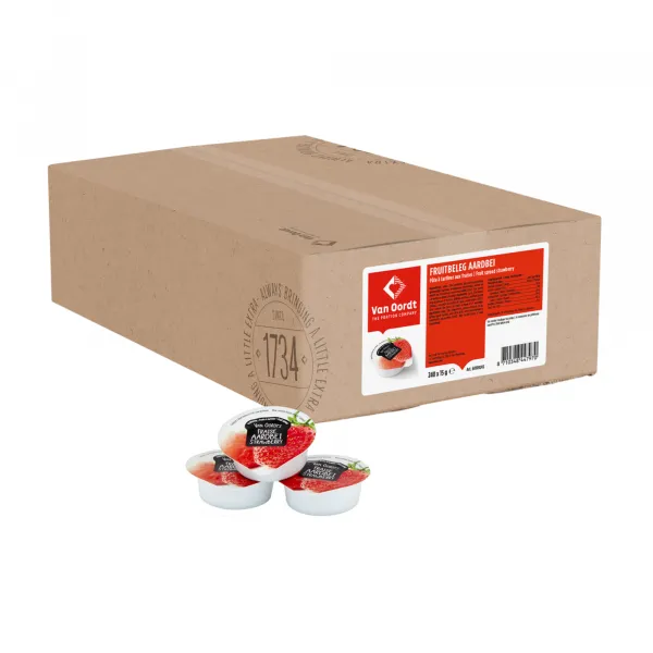 Jam Aardbei Cups (240x 15gr)