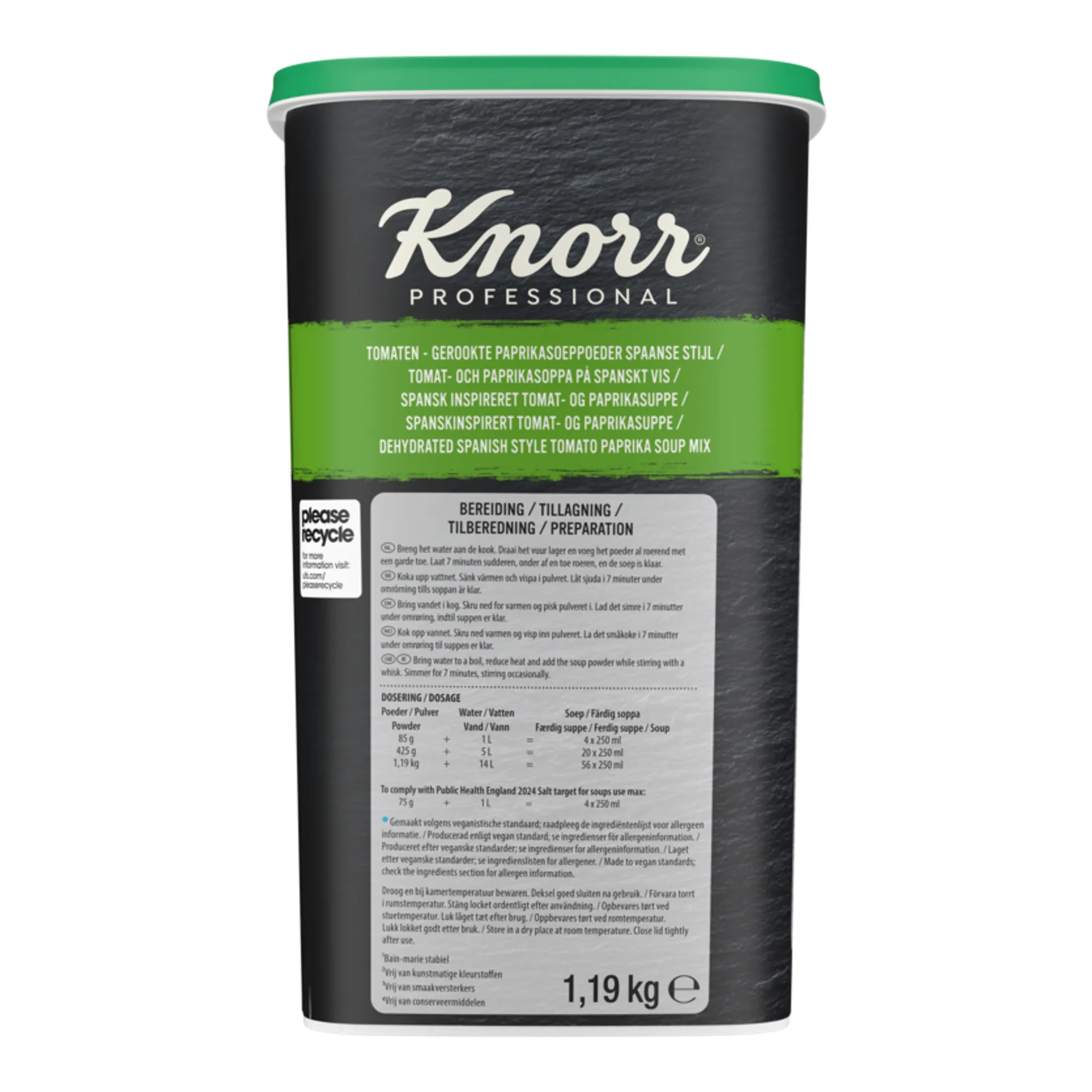 Knorr Spaanse Tomaten-Gerookte Paprikasoep (14 liter)