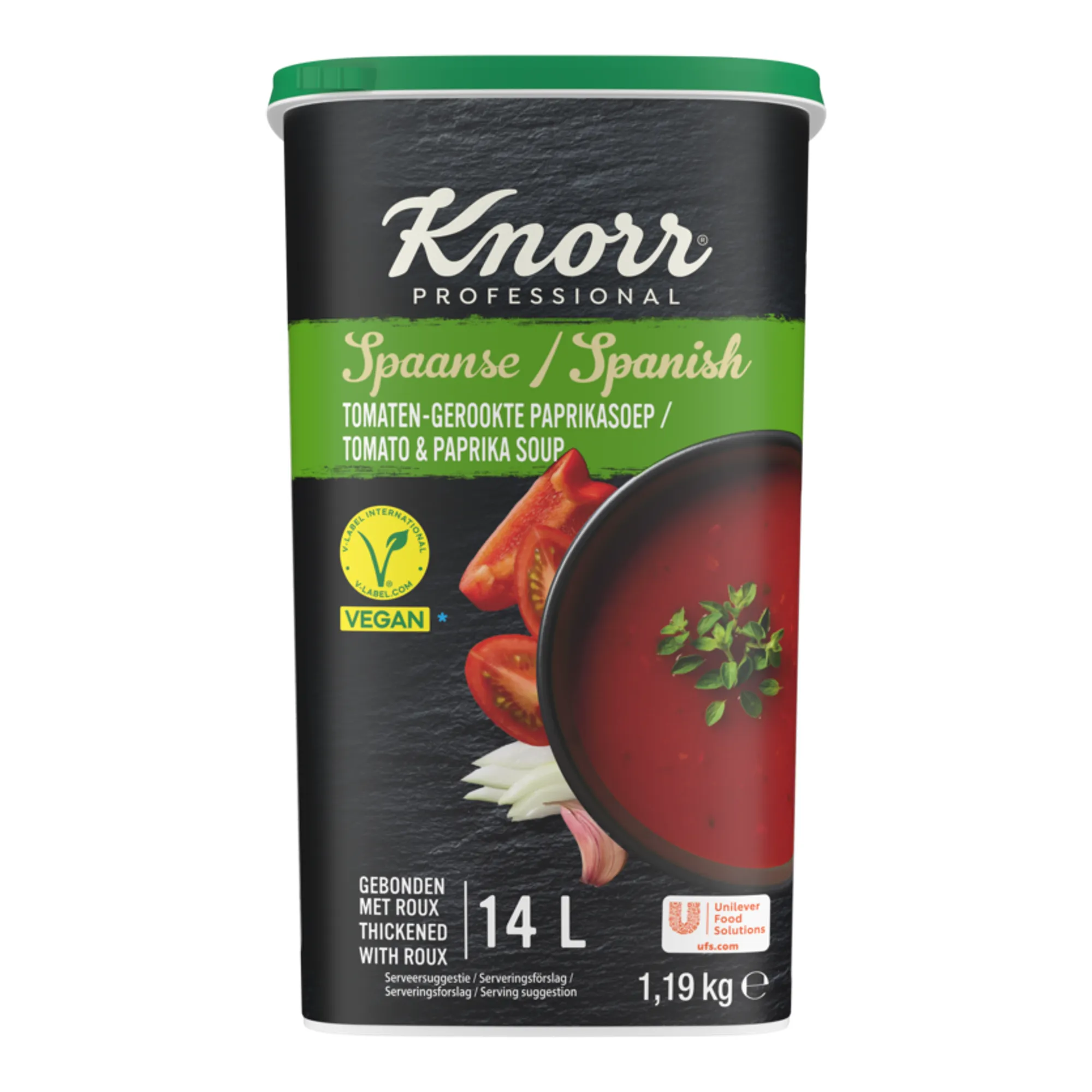 Knorr Spaanse Tomaten-Gerookte Paprikasoep (14 liter)