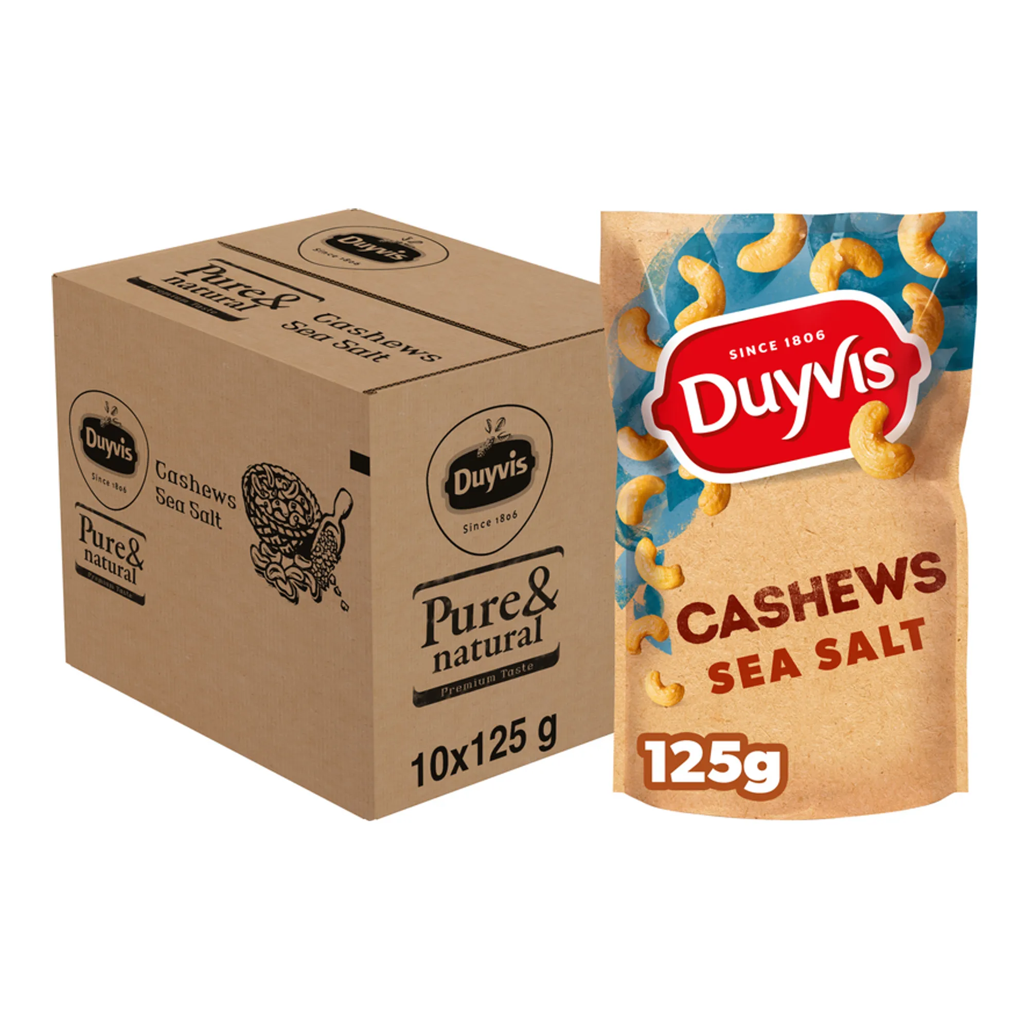 Duyvis Cashews Sea Salt (10x 125gr)