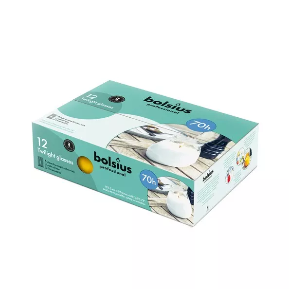 Bolsius Dämmerungsbernstein (12 Stück)