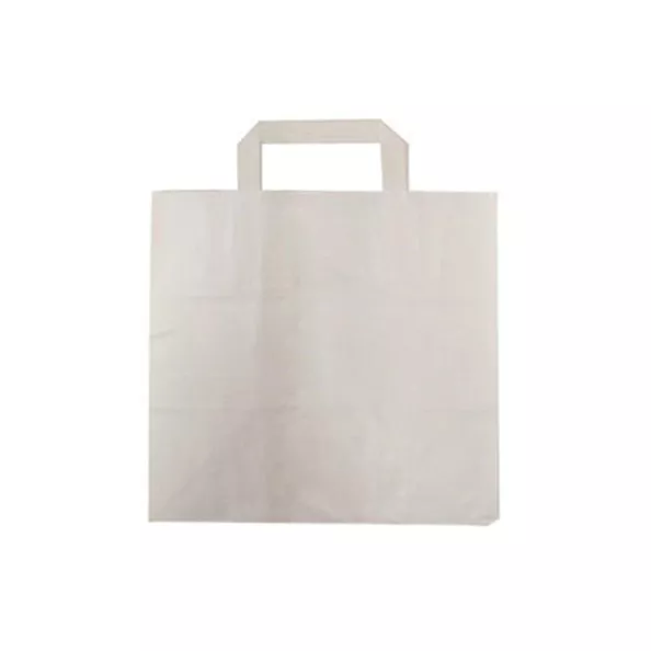 Papiertragetaschen weiß 32x17x29cm (300 Stück)