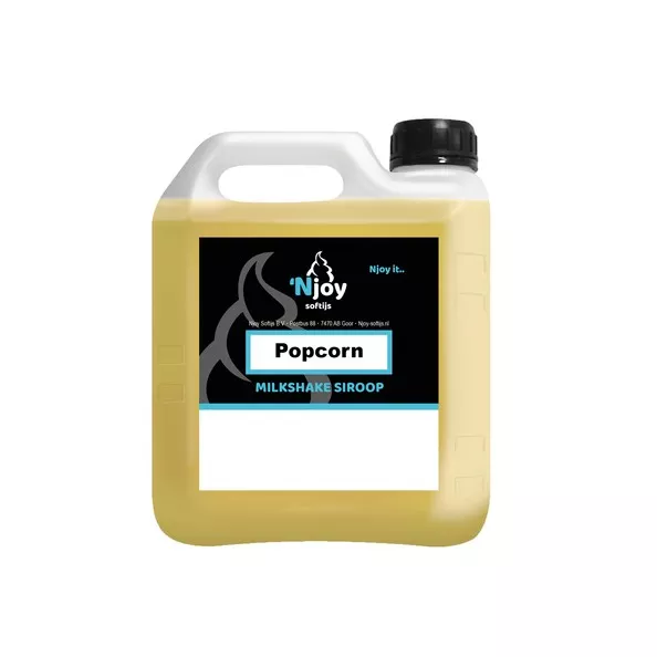 NJOY shakesiroop popcorn (2 liter)