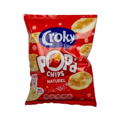 Croky Pop’d Chips Naturel (24x 18gr)