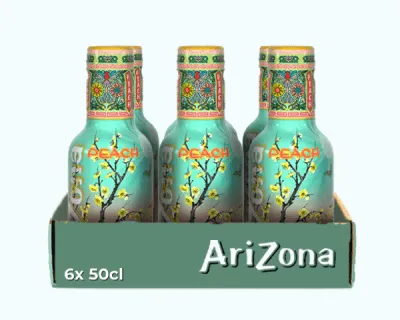 Arizona green tea peach pet (6x 50cl)