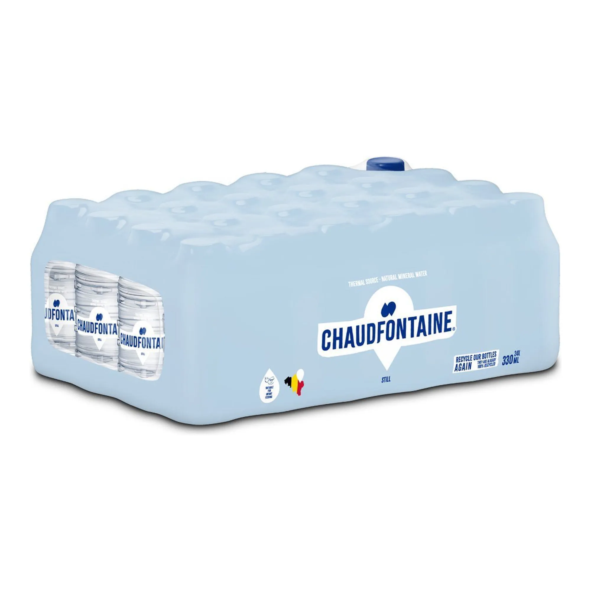 Chaudfontaine Still (Blauw) Pet (24x 33cl)