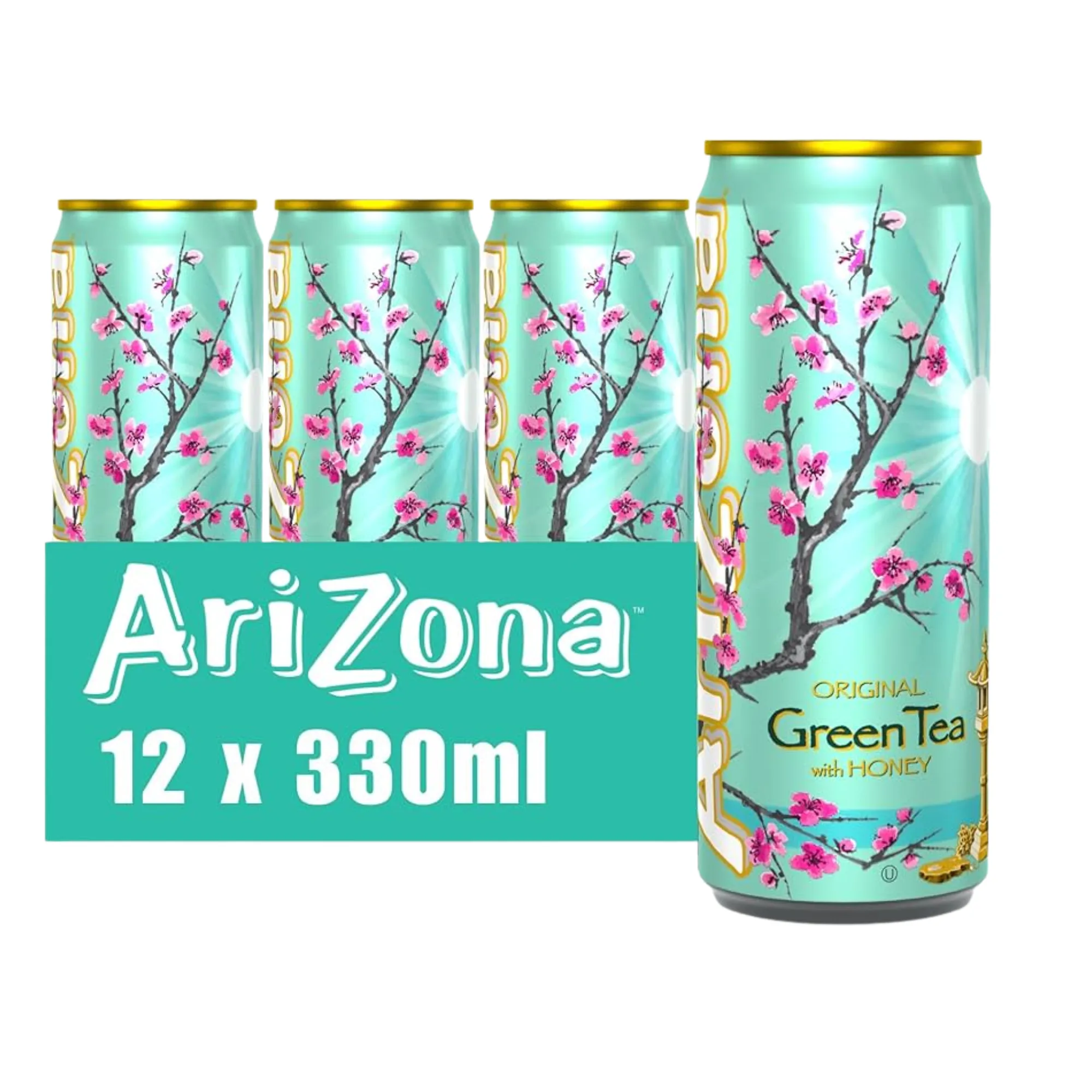 Arizona original green tea with honey blik (12x 33cl