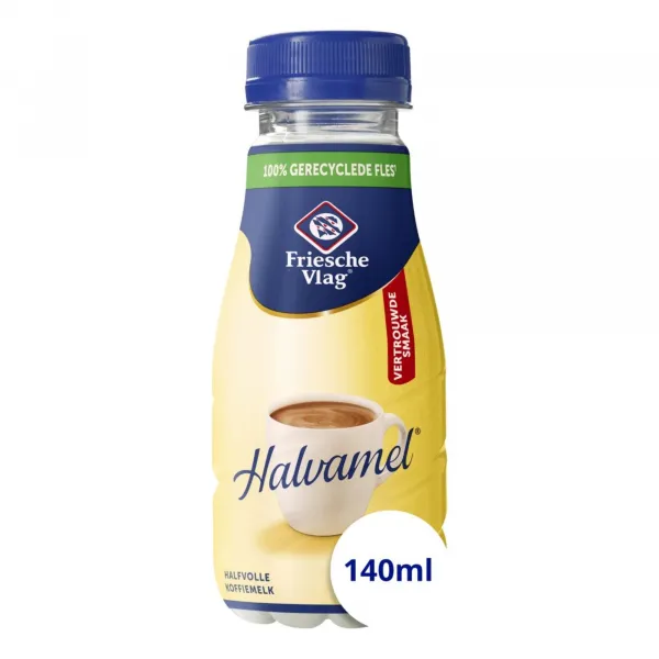 Friesche Vlag Halvamel Pet Flesje (12x 140ml)