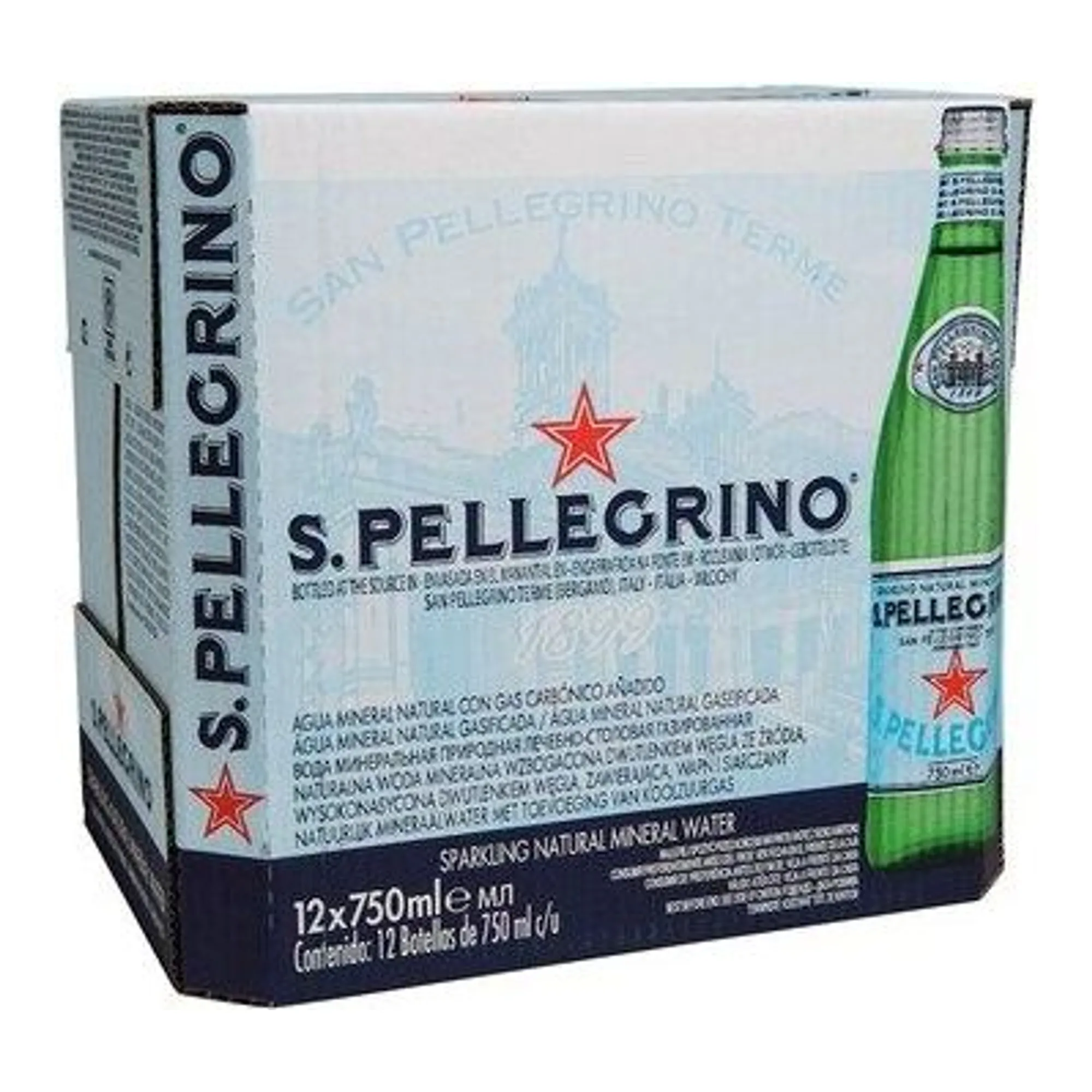 Sanpellegrino Acqua Minerale Koolzuurhoudend (12x 75cl)