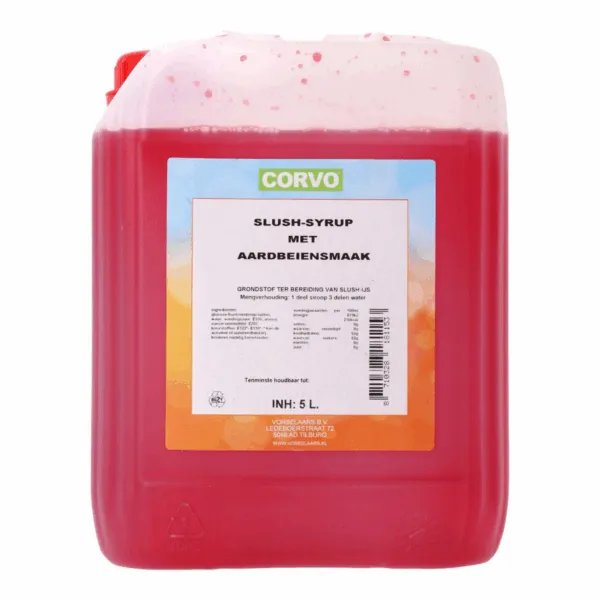 Corvo Slush Siroop Framboos (5 liter)
