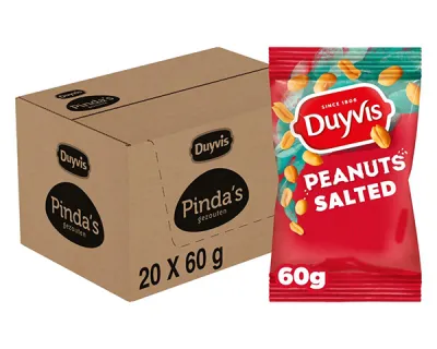 Duyvis Pinda’s Gezouten Portiepack (20x 60gr)