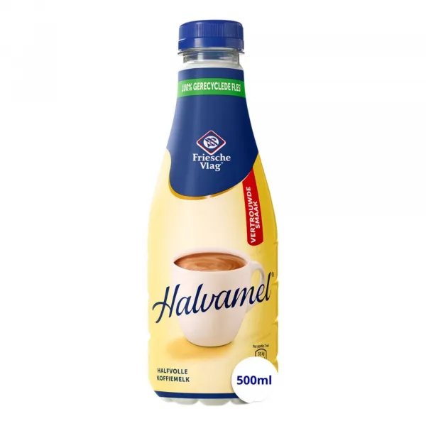 Friesche Vlag Halvamel Pet Fles (12x 500ml)