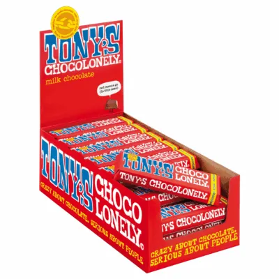 Tony’s Chocolonely Melkchocolade (35x 50gr)