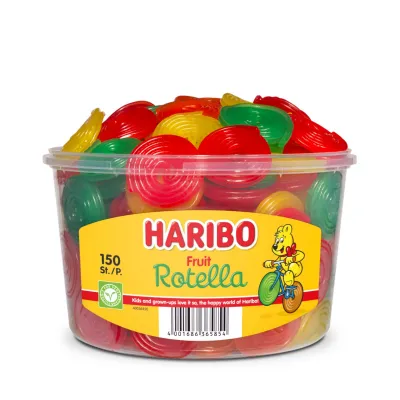 Haribo Fruit Rotella (150 stuks)