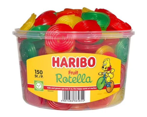 Bonbon Rotella Réglisse, le célèbre rouleau de réglisse Haribo