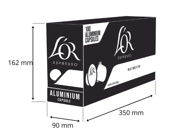 Café L'Or espresso Ristretto 100 capsules sur