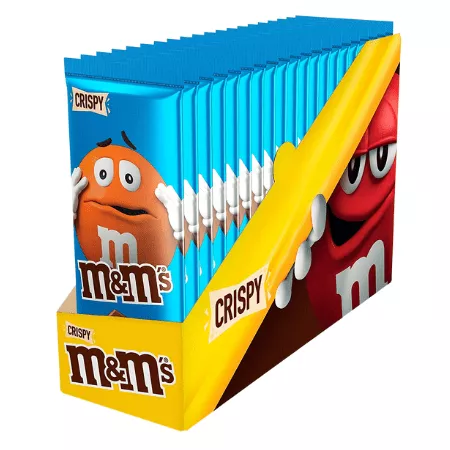 Paquet de test barres de chocolat M&M's Peanuts, Crispy, Cookie