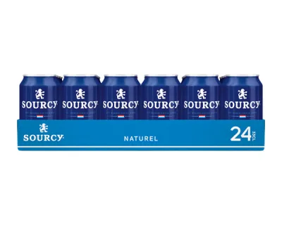 Sourcy Blauw Mineraalwater Naturel Blik (24x33cl)