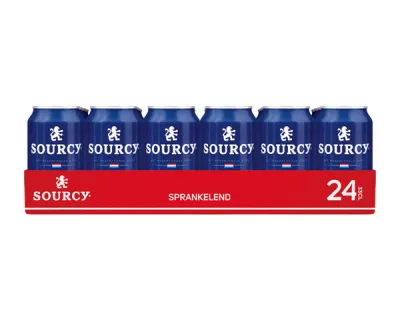 Sourcy Rood Mineraalwater Sprankelend (24x33cl)