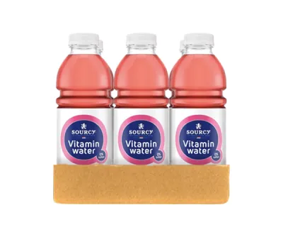 Sourcy Vitaminwater Framboos Granaatappel Vitaliteit (6x 1Ltr)