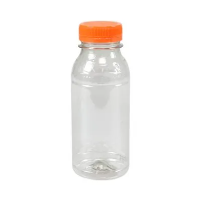 Pet Flesje 250cc + Oranje Dop (210 stuks)