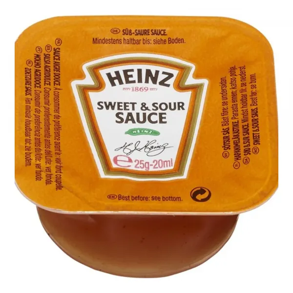 Heinz Sweet & Sour Sauce Dippots (100x 25gr)