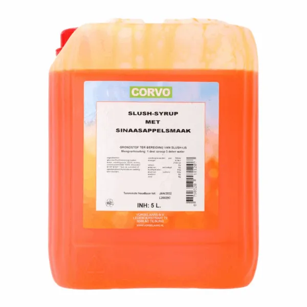 Corvo Slush Siroop Sinaasappel (5 liter)