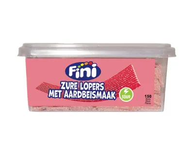 Fini Zure Aardbeimatten (150 stuks)