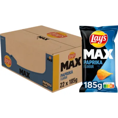 Lays max paprika voorkant met doos