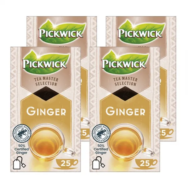 Pickwick Tea Master Selection Ginger 1.75gr (4x 25 stuks)