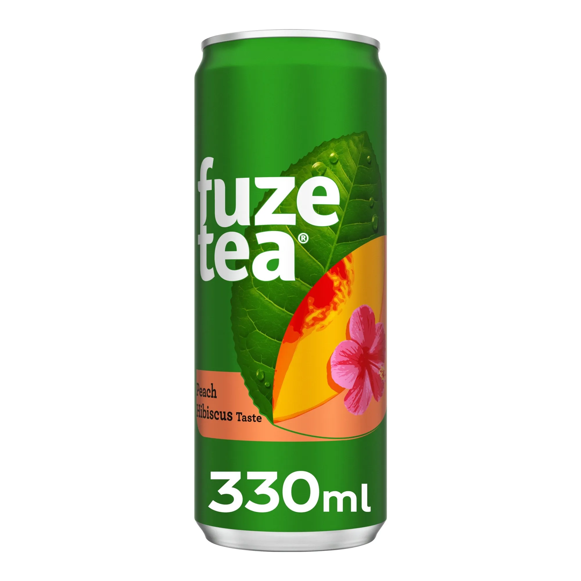 Fuze Tea Black Peach Hibiscus Blik Sleek (24x 33cl)