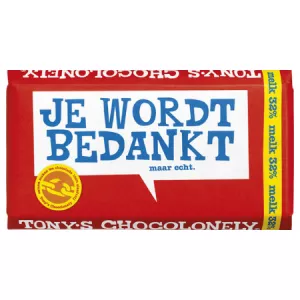 Tony's Chocolonely Bar danke