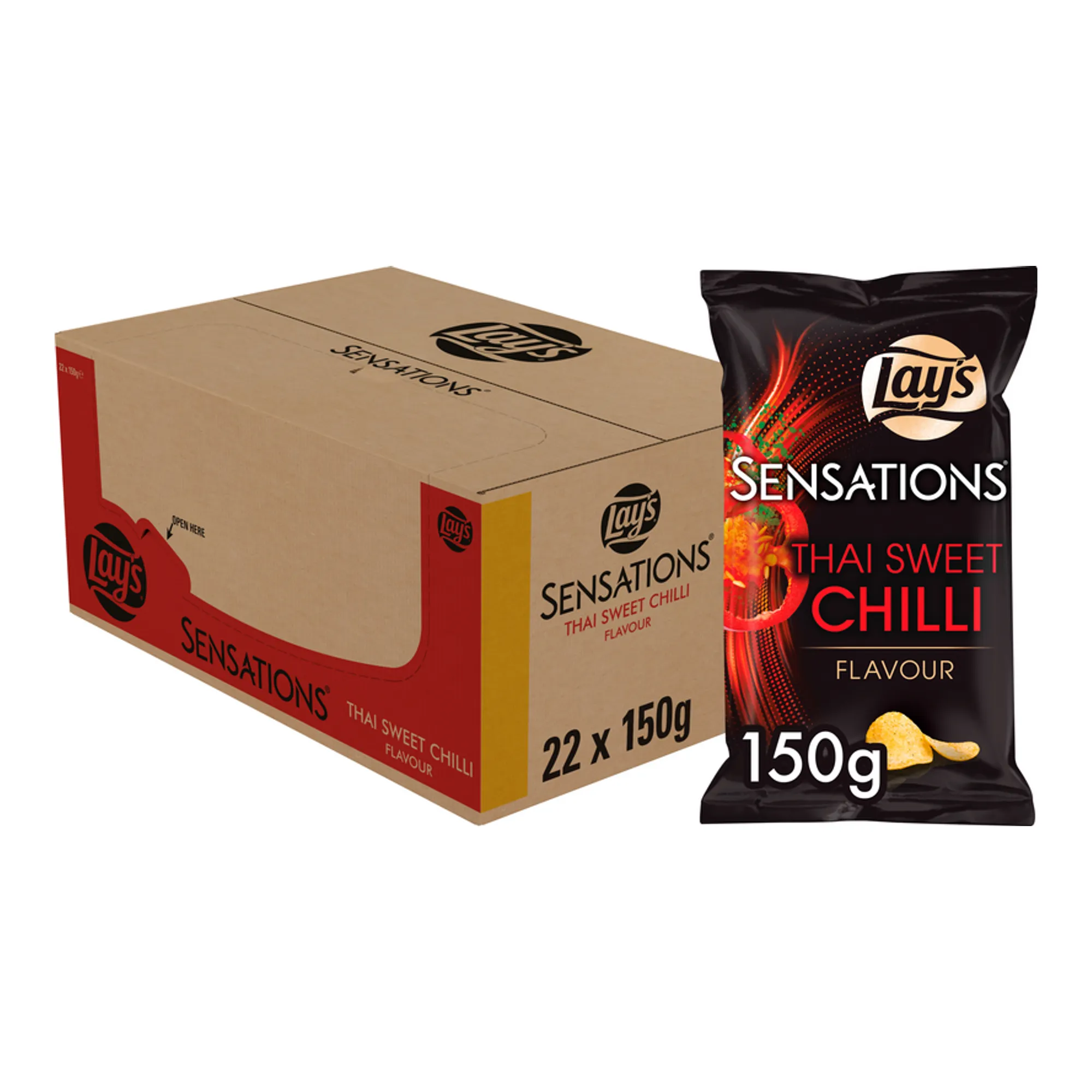 Lays Sensations Thai Sweet Chili (22x 150gr)