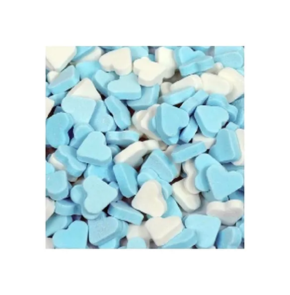 Dextrose Vruchtenhartjes Blauw/Wit (1kg)