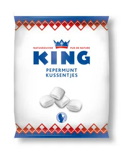 King pepermuntkussentjes zak (12x 175gr)